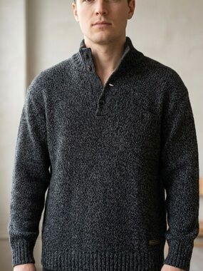 🔴 Vintage Polo Ralph Lauren Wool Marl Sweater Large GrandpaCore Quiet Luxury